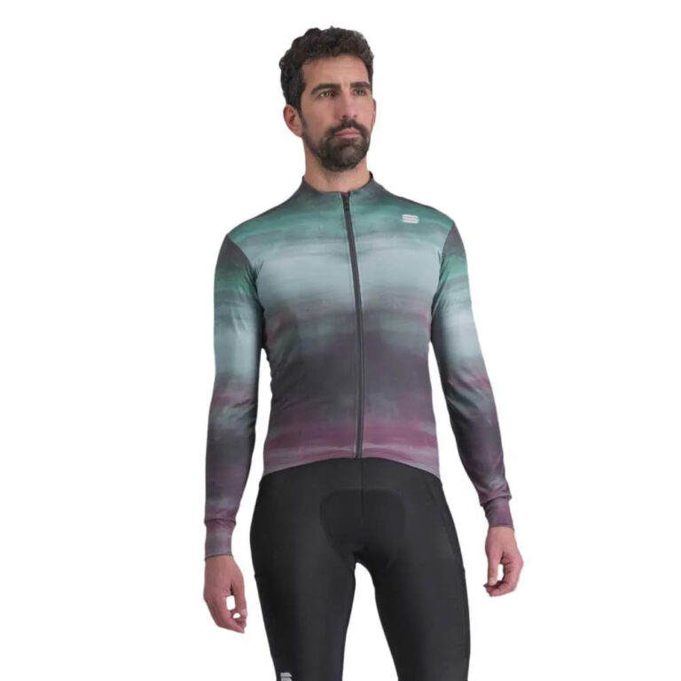 Sportful Flow Supergiara Thermal Long Sleeve Jersey M Huckleberry Shrub Green - XL Huckleberry Shrub Green