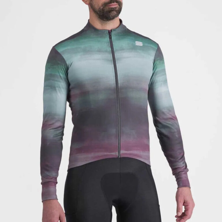 Sportful Flow Supergiara Thermal Long Sleeve Jersey M Huckleberry Shrub Green - XL Huckleberry Shrub Green - Image 3