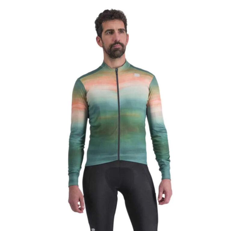 Sportful Flow Supergiara Thermal Long Sleeve Jersey M Shrub Green Corallo - XL Shrub Green Corallo