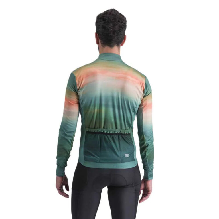 Sportful Flow Supergiara Thermal Long Sleeve Jersey M Shrub Green Corallo - XL Shrub Green Corallo - Image 2