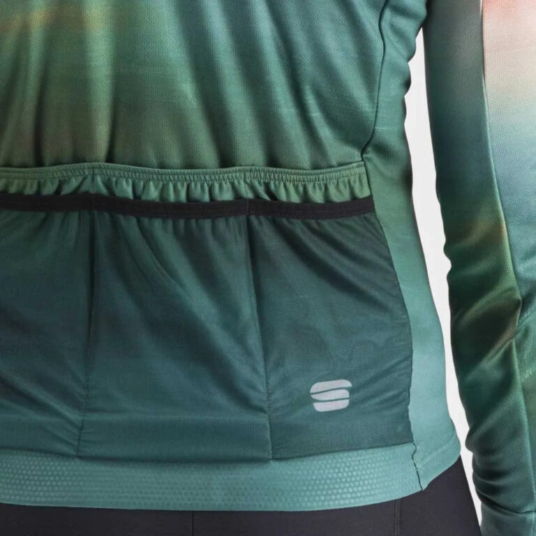 Sportful Flow Supergiara Thermal Long Sleeve Jersey M Shrub Green Corallo - XL Shrub Green Corallo - Image 5