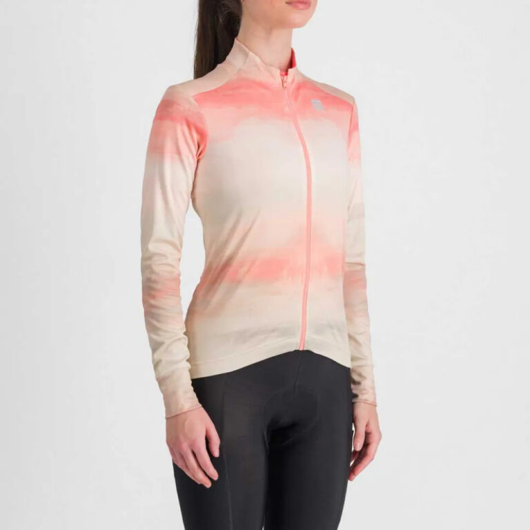 Sportful Flow Supergiara Thermal Long Sleeve Jersey XS Warm Cement Corallo - L Warm Cement Corallo - Image 3