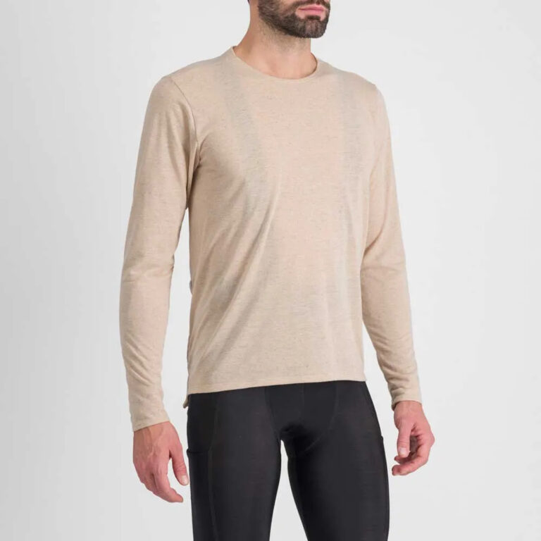 Sportful Giara Long Sleeve T-shirt S Warm Cement - L Warm Cement - Image 3