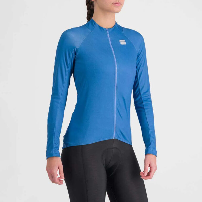 Sportful Matchy Thermal Long Sleeve Jersey S Blue Denim - Image 3