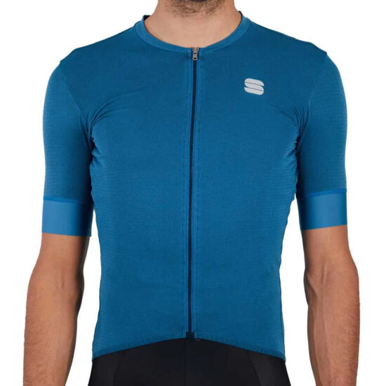 Sportful Monocrom Short Sleeve Jersey S Blue Sea - 3XL Blue Sea