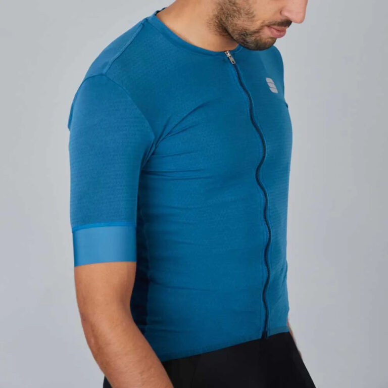 Sportful Monocrom Short Sleeve Jersey S Blue Sea - 3XL Blue Sea - Image 3