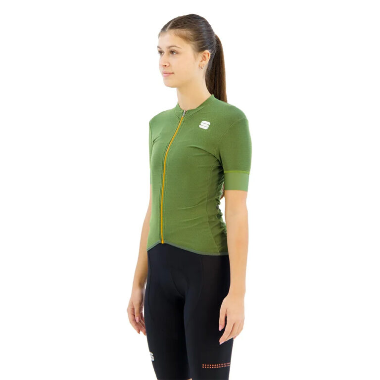 Sportful Monocrom Short Sleeve Jersey XS Green Bottle - L Green Bottle - Image 3