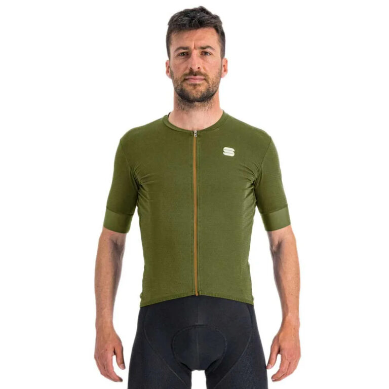 Sportful Monocrom Short Sleeve Jersey L Green Bottle - 2XL Green Bottle