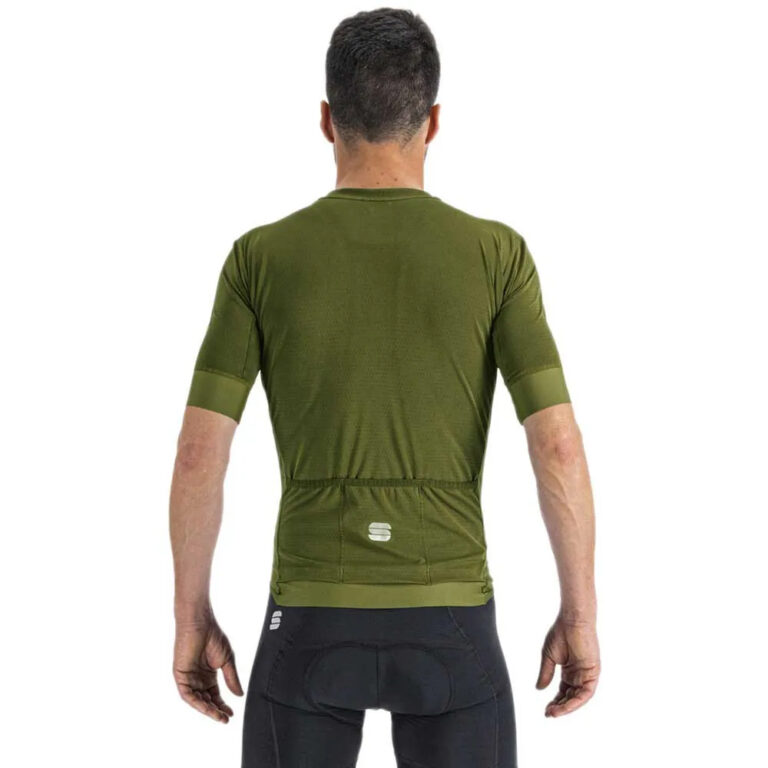 Sportful Monocrom Short Sleeve Jersey L Green Bottle - 2XL Green Bottle - Image 2