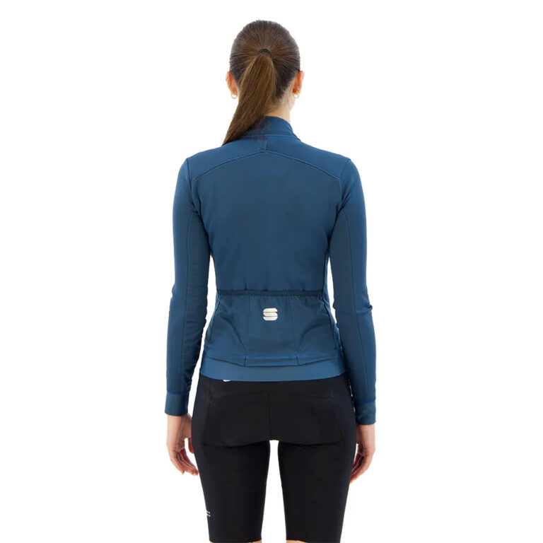 Sportful Monocrom Thermal Long Sleeve Jersey XS Blue Sea - 2XL Blue Sea - Image 2