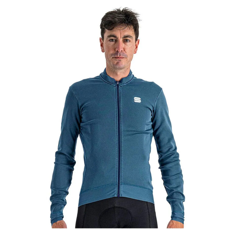 Sportful Monocrome Thermal Long Sleeve Jersey M Blue Sea