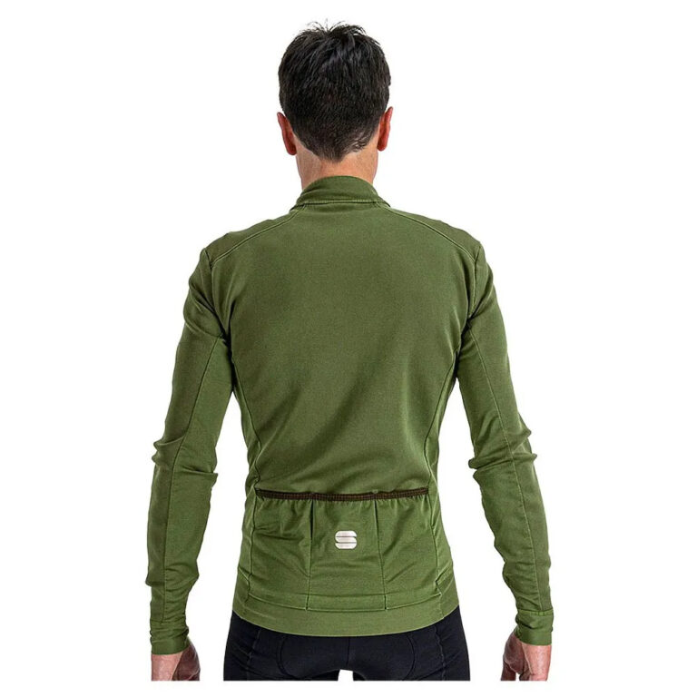 Sportful Monocrome Thermal Long Sleeve Jersey S Green Bottle - 3XL Green Bottle - Image 2