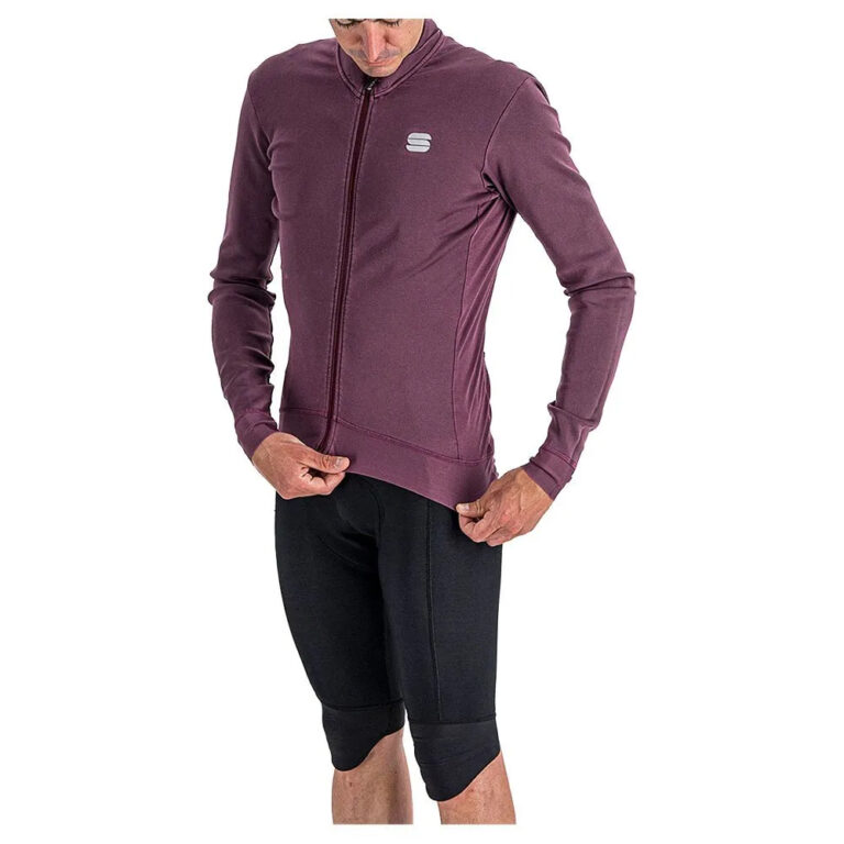 Sportful Monocrome Thermal Long Sleeve Jersey L Mauve - Image 5