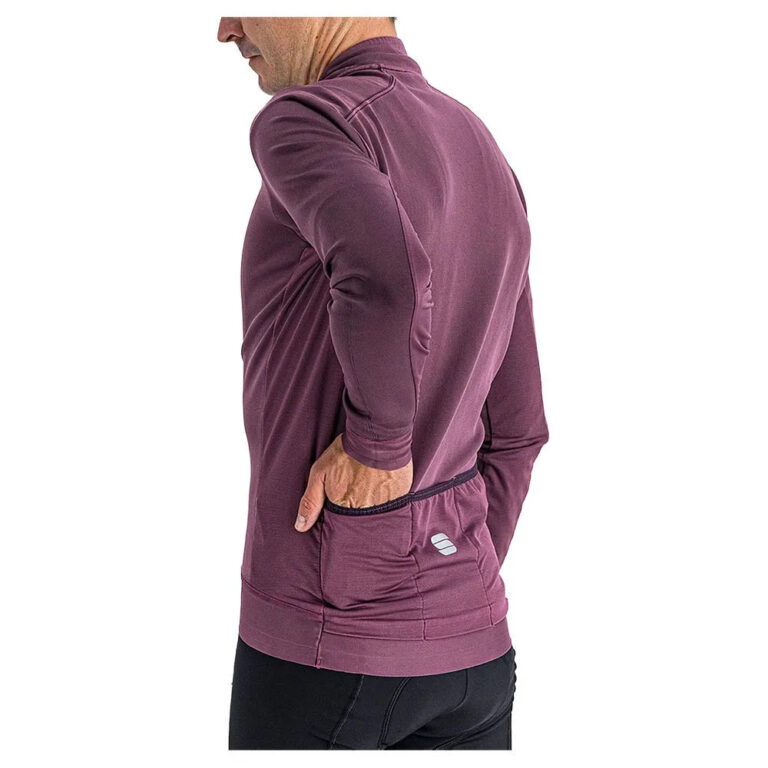 Sportful Monocrome Thermal Long Sleeve Jersey L Mauve - Image 6