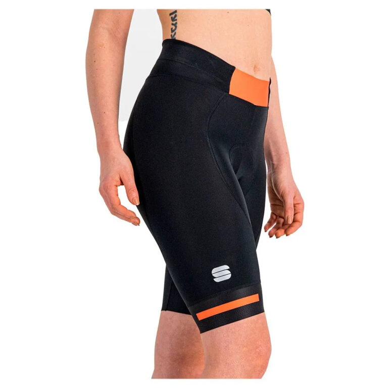 Sportful Neo Shorts XS Black / Pompelmo - S Black / Pompelmo - Image 6