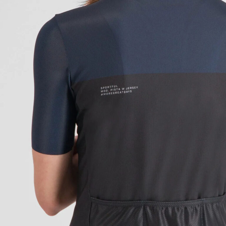 Sportful Pista Short Sleeve Jersey S Black / Galaxy Blue - L Black / Galaxy Blue - Image 4