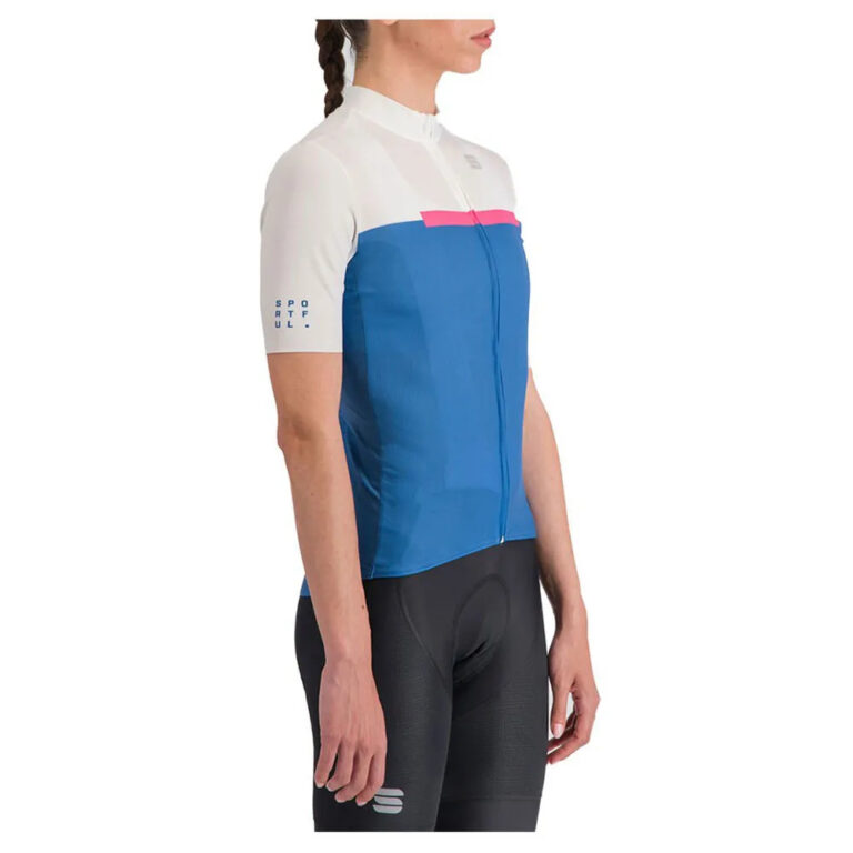 Sportful Pista Short Sleeve Jersey XS Blue Denim / White - XL Blue Denim / White - Image 2