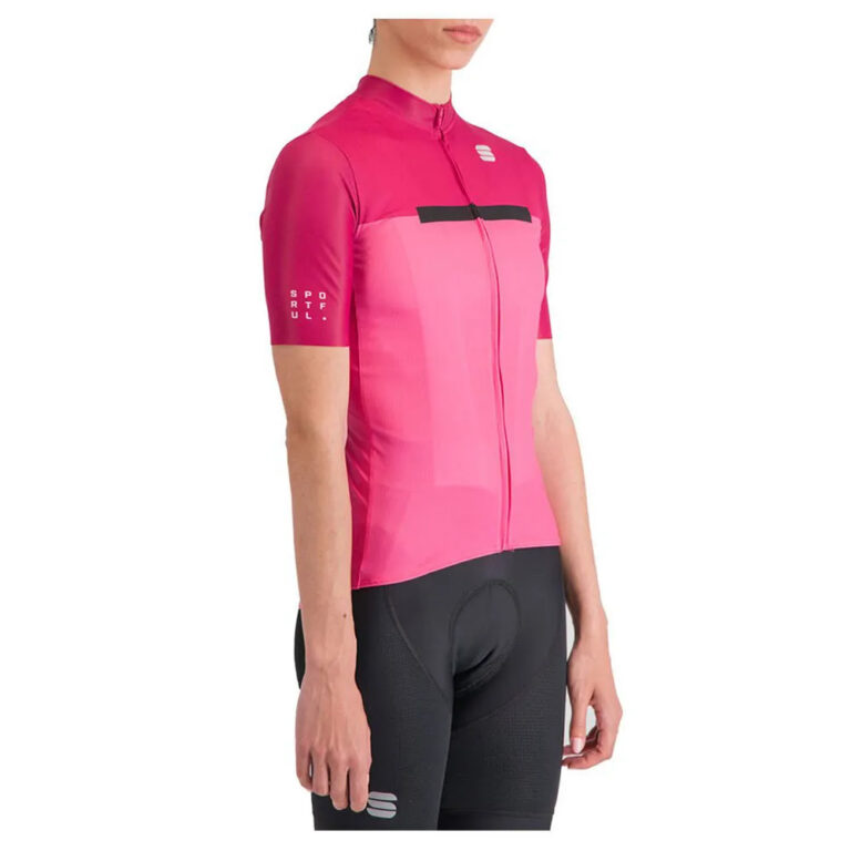 Sportful Pista Short Sleeve Jersey XS Carmine / Rose Cyclamen - XL Carmine / Rose Cyclamen - Image 2