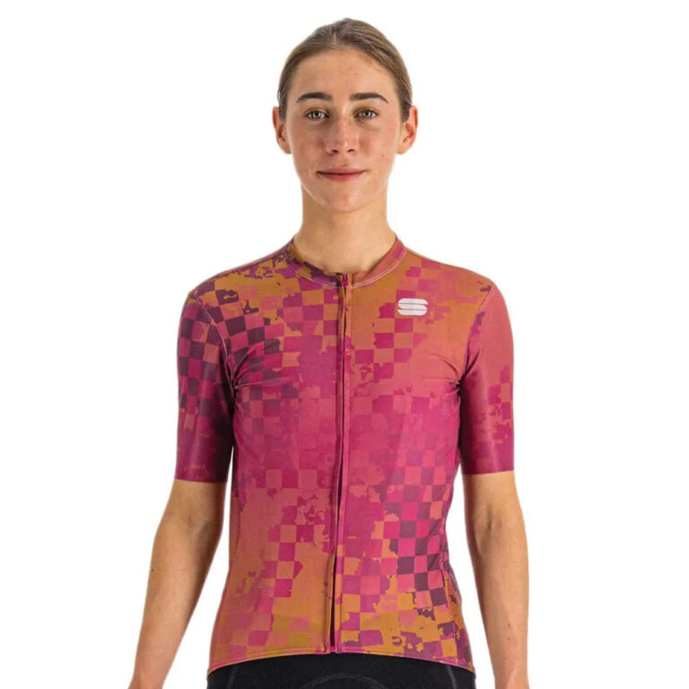 Sportful Rocket Short Sleeve Jersey S Cyclamen / Liquorice - 2XL Cyclamen / Liquorice