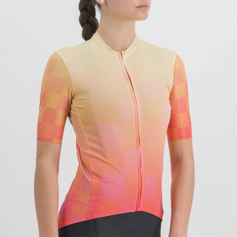 Sportful Rocket Short Sleeve Jersey XS Pompelmo / Pale / Lime - 2XL Pompelmo / Pale / Lime - Image 3