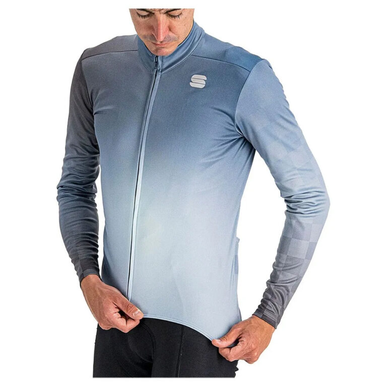 Sportful Rocket Thermal Long Sleeve Jersey XL Blue Sea - Image 5