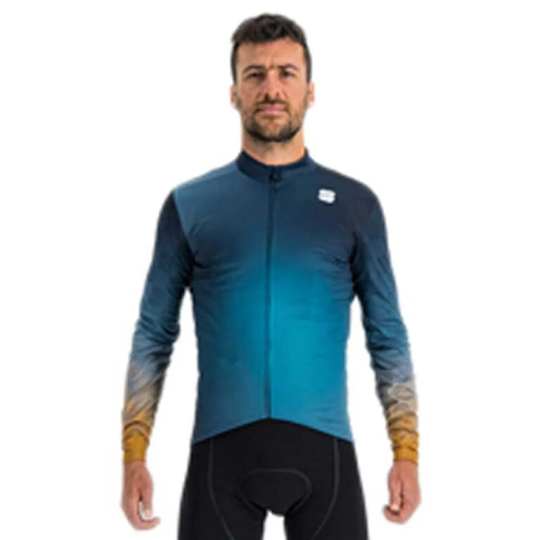 Sportful Rocket Thermal Long Sleeve Jersey 2XL Blue / Brown