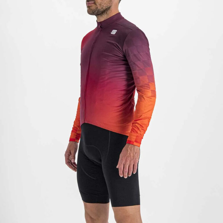 Sportful Rocket Thermal Long Sleeve Jersey 3XL Red / Orange - Image 3