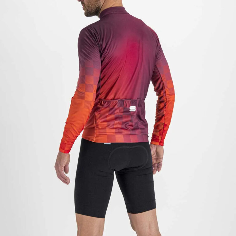 Sportful Rocket Thermal Long Sleeve Jersey 3XL Red / Orange - Image 4