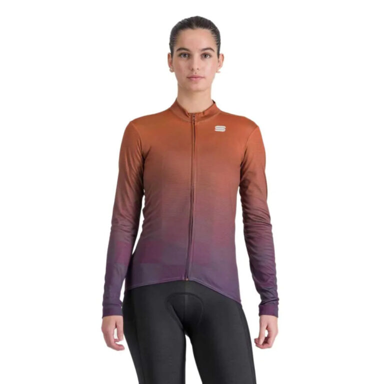 Sportful Rocket Thermal Long Sleeve Jersey XS Cayenna Red Nightshade - L Cayenna Red Nightshade