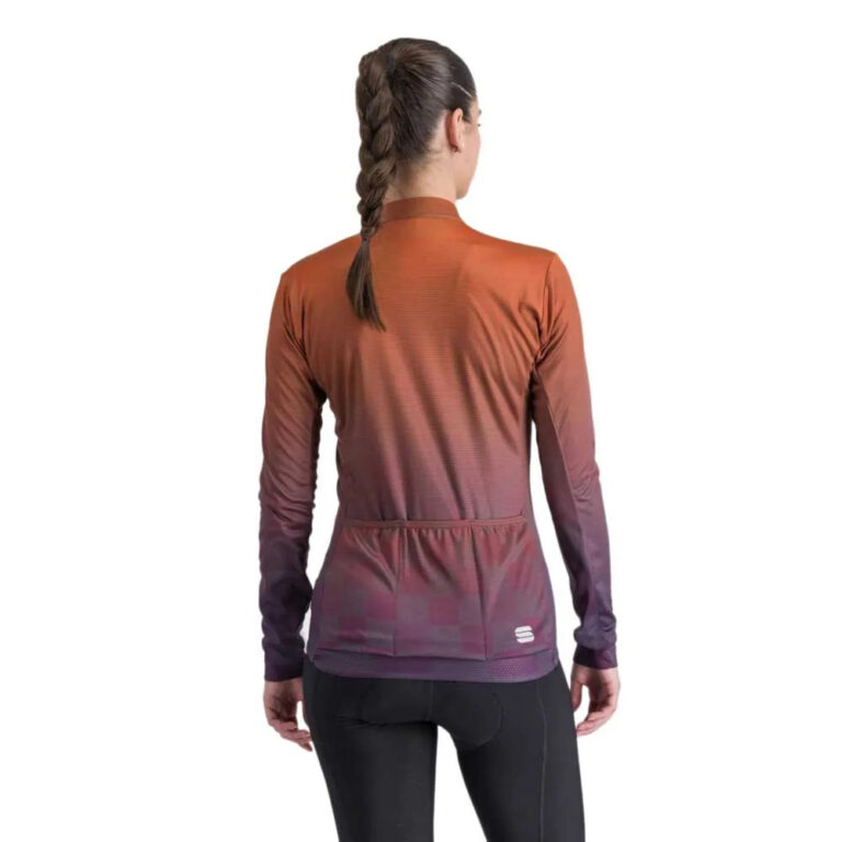 Sportful Rocket Thermal Long Sleeve Jersey XS Cayenna Red Nightshade - L Cayenna Red Nightshade - Image 2