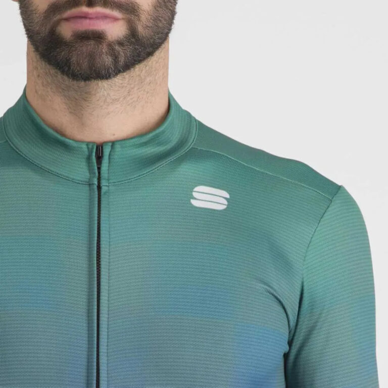 Sportful Rocket Thermal Long Sleeve Jersey L Shrub Green Nightshade - Image 4