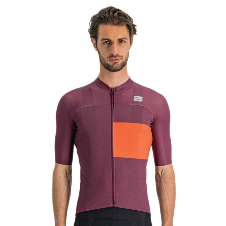 Sportful Snap Short Sleeve Jersey M Prune / Pompelmo - 2XL Prune / Pompelmo