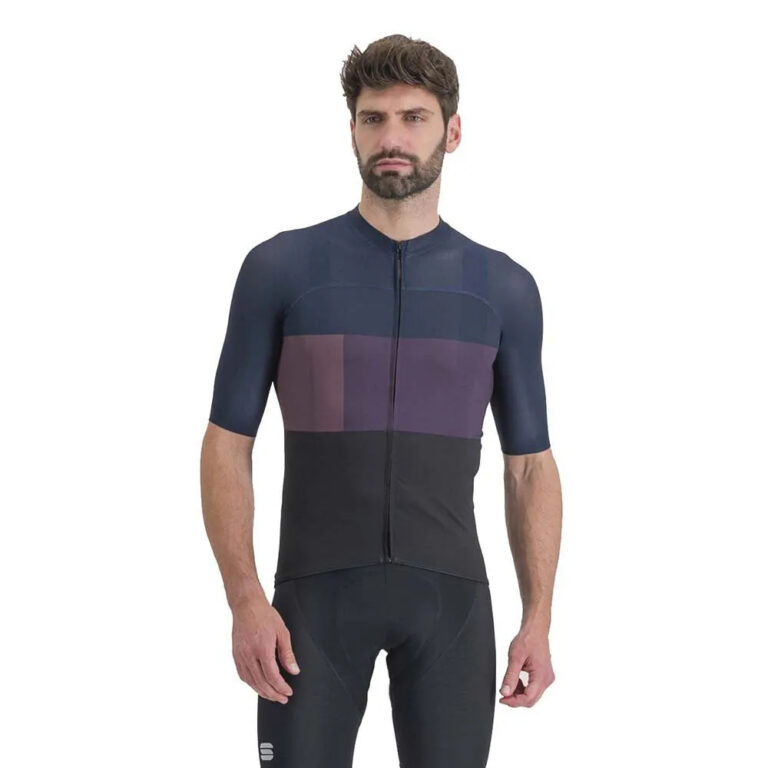 Sportful Snap Short Sleeve Jersey S Black / Galaxy / Blue - 3XL Black / Galaxy / Blue