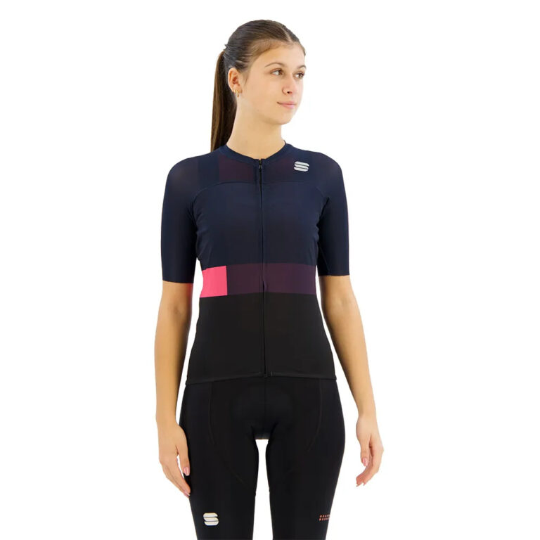 Sportful Snap Short Sleeve Jersey XS Black / Galaxy / Blue - 2XL Black / Galaxy / Blue