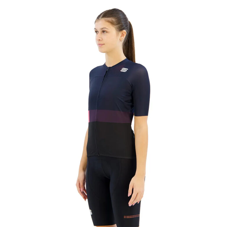 Sportful Snap Short Sleeve Jersey XS Black / Galaxy / Blue - 2XL Black / Galaxy / Blue - Image 3