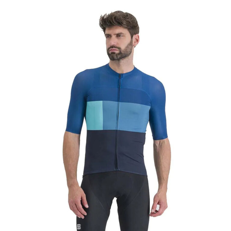 Sportful Snap Short Sleeve Jersey S Galaxy Blue / Dark Berry / Blue - 3XL Galaxy Blue / Dark Berry / Blue