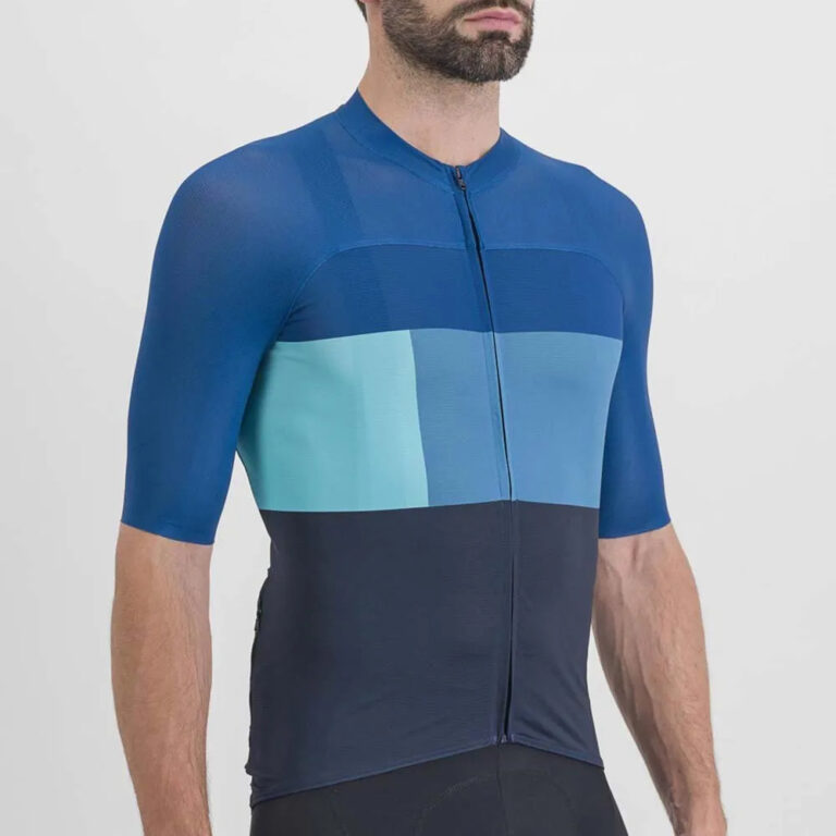 Sportful Snap Short Sleeve Jersey S Galaxy Blue / Dark Berry / Blue - 3XL Galaxy Blue / Dark Berry / Blue - Image 3