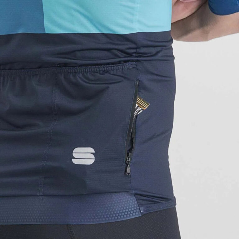 Sportful Snap Short Sleeve Jersey S Galaxy Blue / Dark Berry / Blue - 3XL Galaxy Blue / Dark Berry / Blue - Image 6