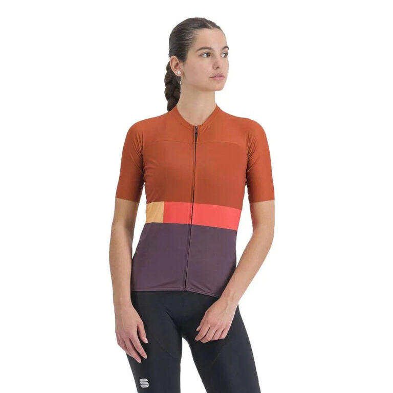 Sportful Snap Short Sleeve Jersey XS Huckleberry / Cayenna Red - XL Huckleberry / Cayenna Red