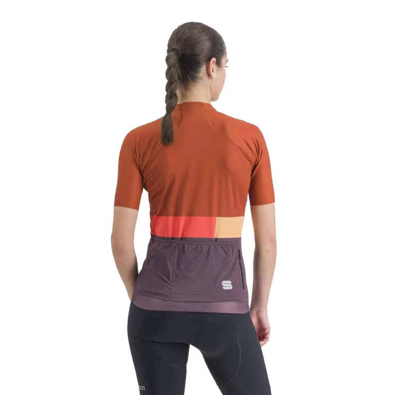 Sportful Snap Short Sleeve Jersey XS Huckleberry / Cayenna Red - XL Huckleberry / Cayenna Red - Image 2