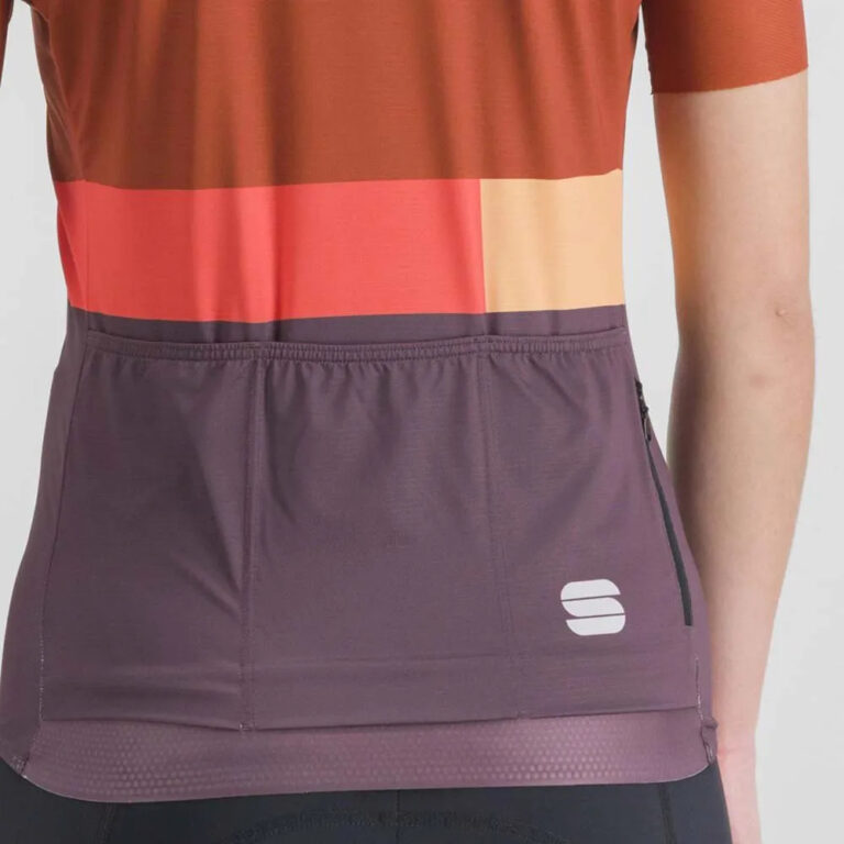 Sportful Snap Short Sleeve Jersey XS Huckleberry / Cayenna Red - XL Huckleberry / Cayenna Red - Image 6