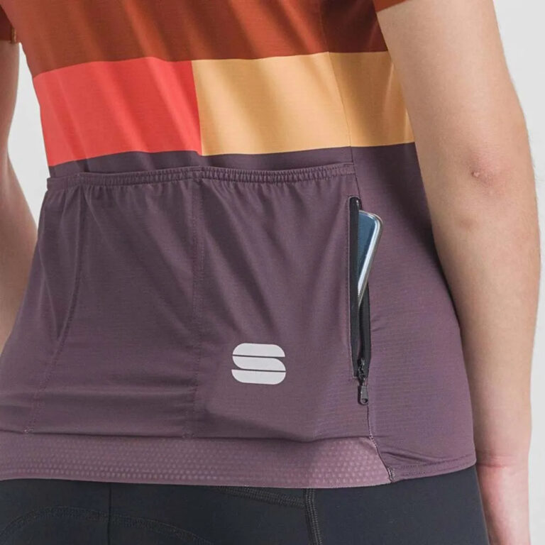 Sportful Snap Short Sleeve Jersey XS Huckleberry / Cayenna Red - XL Huckleberry / Cayenna Red - Image 7