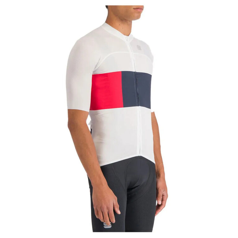 Sportful Snap Short Sleeve Jersey S White / Galaxy Blue / Red - 2XL White / Galaxy Blue / Red - Image 2