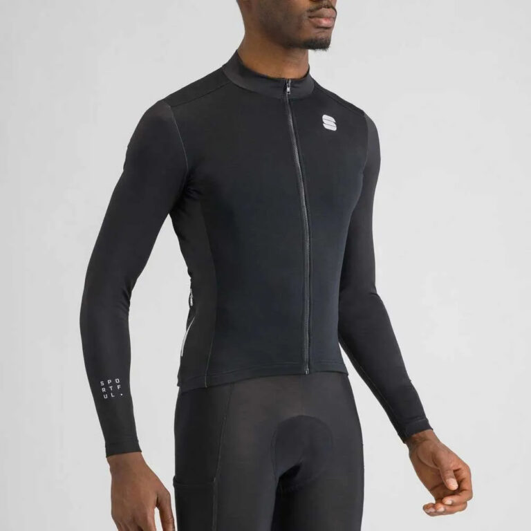 Sportful SRK THERMAL Long Sleeve Jersey XL Black - Image 3