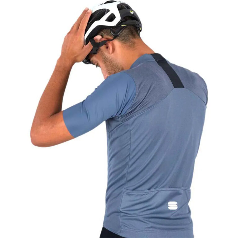 Sportful Strike Short Sleeve Jersey 2XL Blue Sea / Black - Image 4