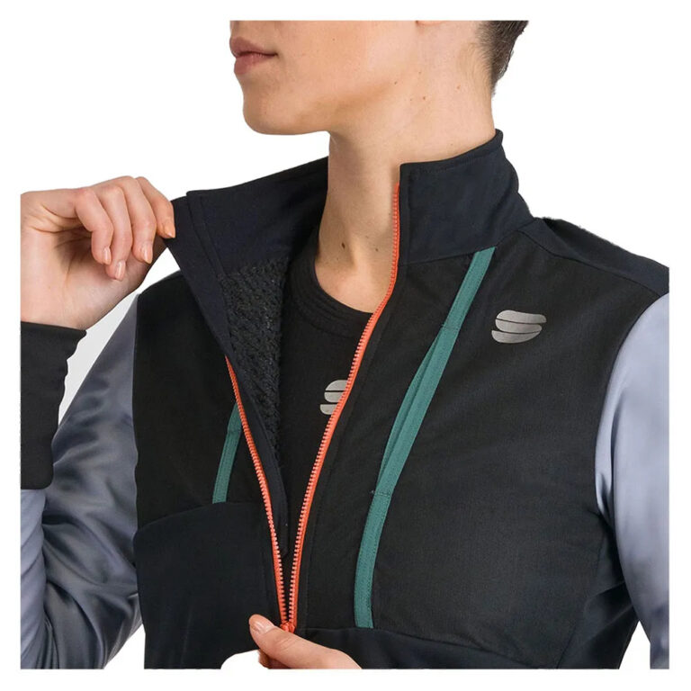 Sportful Supergiara Jacket XS Black / Cemente / Violet - 2XL Black / Cemente / Violet - Image 4