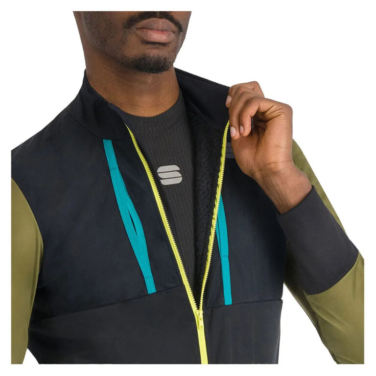 Sportful Supergiara Jacket S Black / Greene / Blue - 3XL Black / Greene / Blue - Image 3