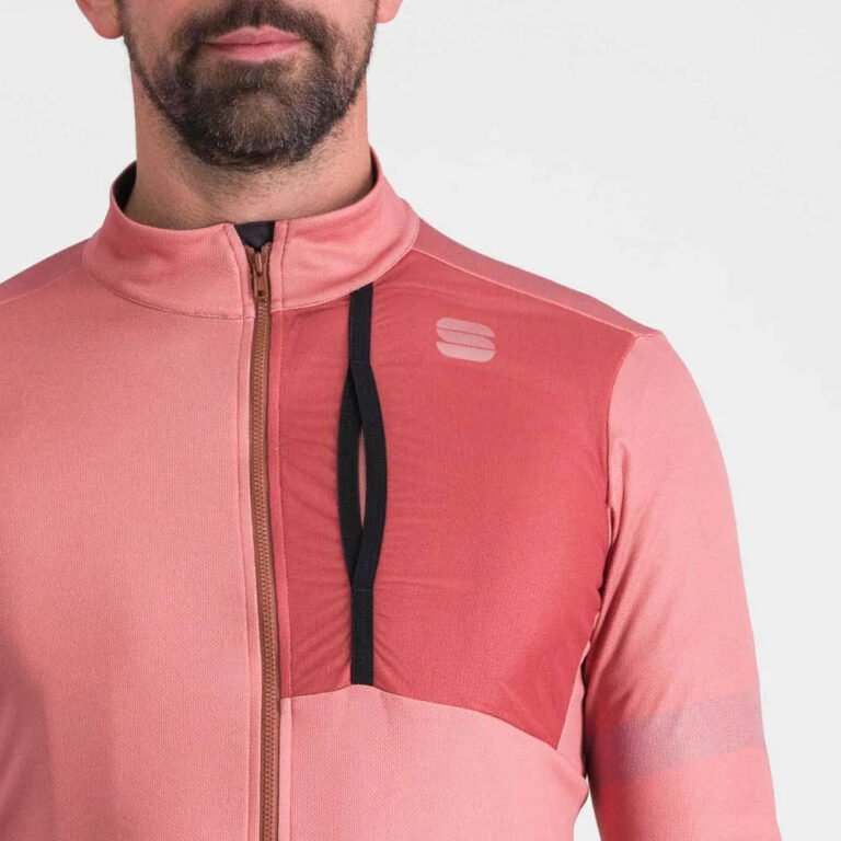 Sportful Supergiara Thermal Long Sleeve Jersey M Dusty Red - Image 4