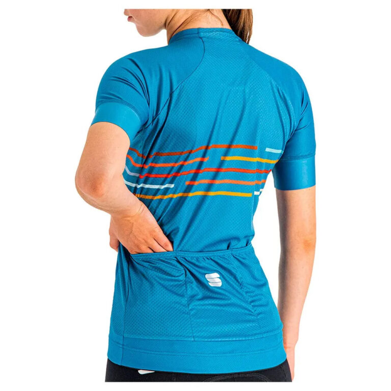 Sportful Velodrome Short Sleeve Jersey XS Berry Blue - L Berry Blue - Image 6