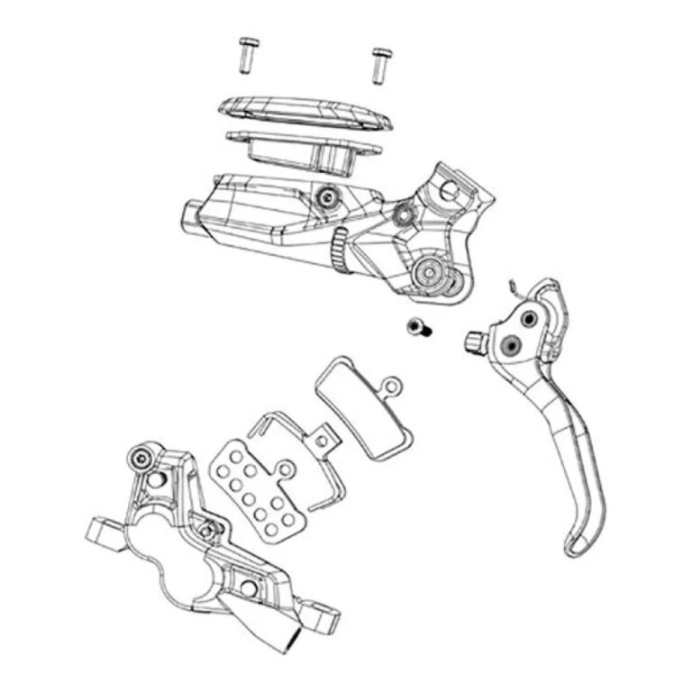 Sram G2 ULT/RSC Disc Brake Caliper Hardware Upgrade Kit One Size Rainbow